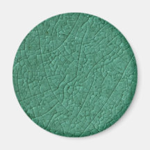 Green stone cracks fridge magnet
