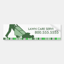 green streak lawn care services bumper stickers