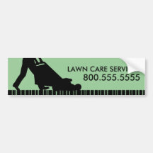 green streak lawn care services bumper stickers