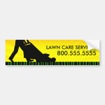 green streak lawn care services bumper stickers