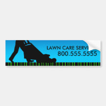 green streak lawn care services bumper stickers