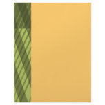 Green Stripes Personalized Letterhead