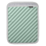 Green Stripes. ipad sleeves