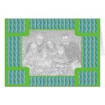 green stripes TEMPLATE BLANK CARD