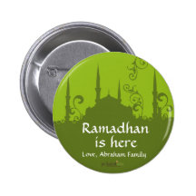 Green Swirl Mosque Pin