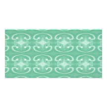 Green Swirl Pattern. Custom Photo Card