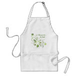 Green Swirls aprons