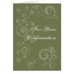 Green Swirls Card