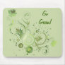 Green Swirls Mouse Pads