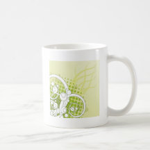 Green Swirls Mugs
