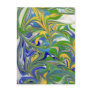 Green Swirls Postcard