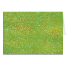 Green Swirly Greeting Card