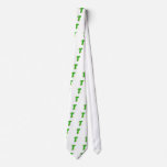 Green T monogram Tie