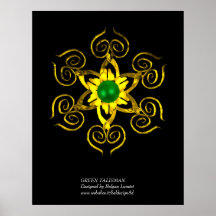 GREEN TALISMAN PRINT