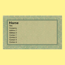 Green & Tan Floral Business Cards business cards