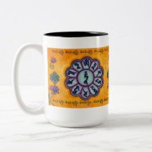 Green Tara and Om Mani Peme Hung Mantra's Mugs