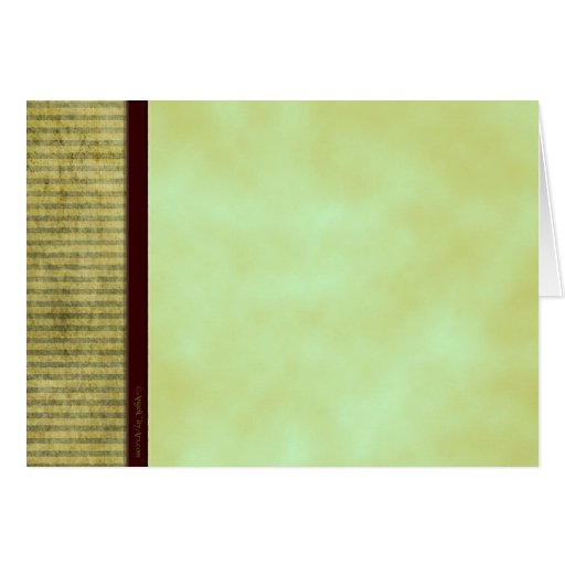 Green Tea Custom Blank Art Card