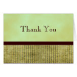 Green Tea Custom Thank You Blank Card