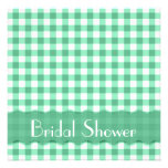 Green Tea Party Bridal Shower Announcement