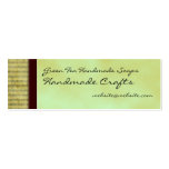 Green Tea Theme Business Card Hangtag
