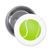 Green Tennis Ball Pinback Button