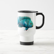 Green Texas Cichlid Travel Mug