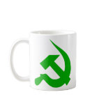 Green Thick Neo-Hammer & Sickle Mug