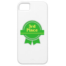 Green Third Place Ribbon iPhone 5 Cases
