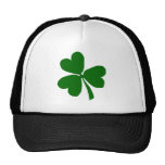 Green Three Leaf Clover Mesh Hat