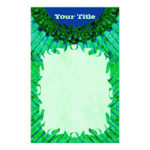 Green TieDye Stationery