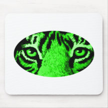 Green Tiger Eyes The MUSEUM Zazzle Gifts Mousepad