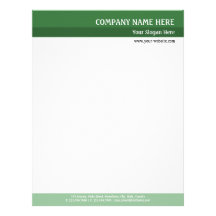 Green Tones Letterhead Template
