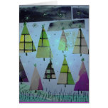Green Tree Collage Cards