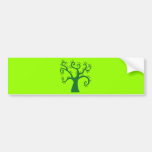 Green Tree graphic causes environment fairytale Bumper Sticker