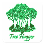 Green Tree Hugger Nature Environment Trees stickers