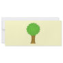 Green Tree. On cream background. Custom Rack Cards
