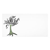 Green tree photo cards