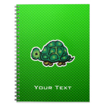 Green Turtle Spiral Note Book