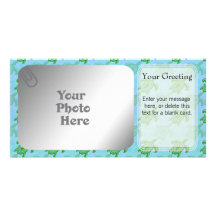 Green Turtles PhotoCard Template Personalized Photo Card