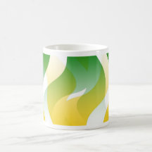 Green Twisty Design Mug