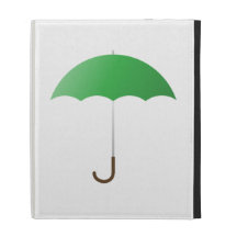 Green Umbrella iPad Cases