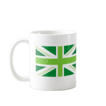 green union jack, GreenBritain Mug