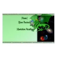 Green Universe Dragon profilecard_business_hori... Business Card Templates