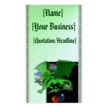 Green Universe Dragon profilecard_business_vert... Business Card Templates