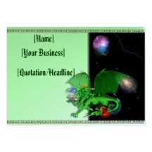 Green Universe Dragon profilecard_chubby_horizo... Business Card