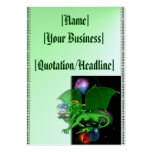 Green Universe Dragon profilecard_chubby_vertic... Business Card Templates