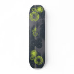 Green Urban Chaos Grunge Skateboard