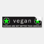 Green Vegan Pride Bumper Stickers