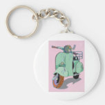 Green Vespa Keychains