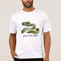 Green Vine Snake Performance Micro-Fibre T Tees